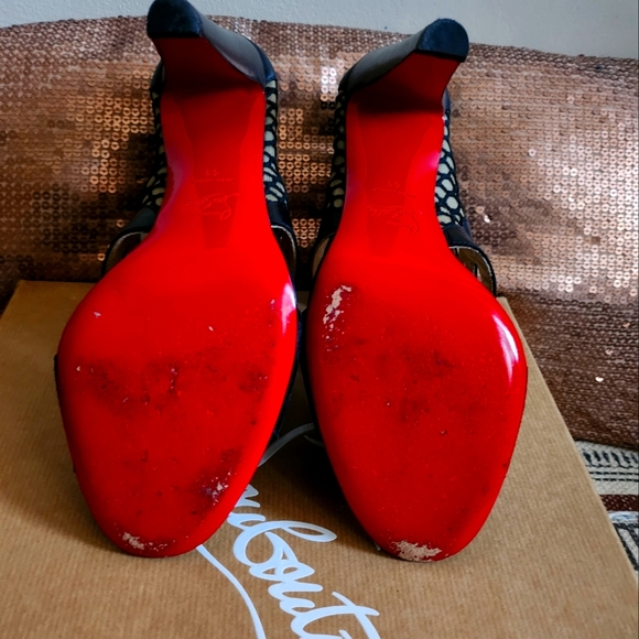 Christian Louboutin Black Ankle Booties - Picture 4 of 4